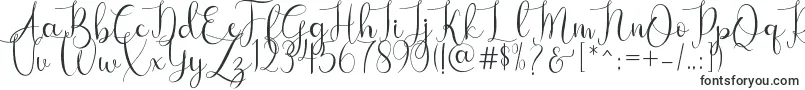 Bougainvillea-fontti – Kalligrafiafontit