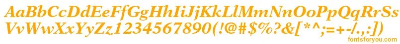 NewasterltstdBoldit Font – Orange Fonts on White Background