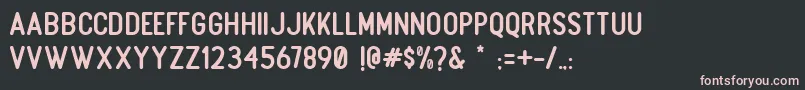 More about Boulder Regular Font Boulder Regular Font – Pink Fonts on Black Background