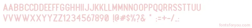 Шрифт Boulder Regular – розовые шрифты