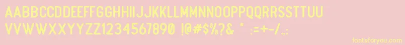 More about Boulder Regular Font Boulder Regular Font – Yellow Fonts on Pink Background