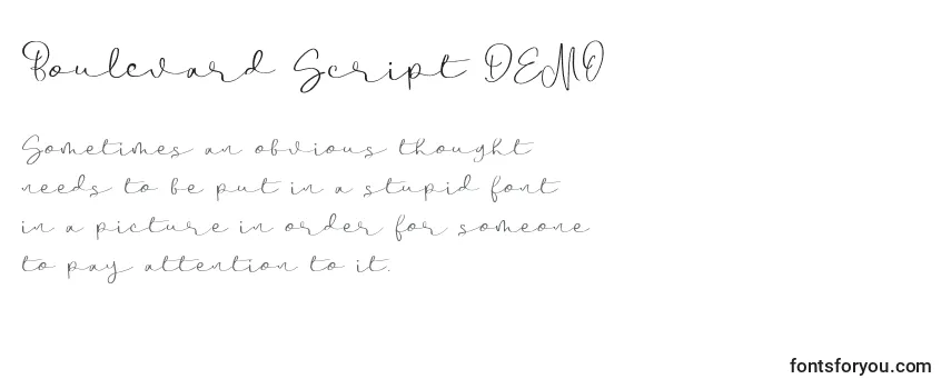 Boulevard Script DEMO (121953) Font