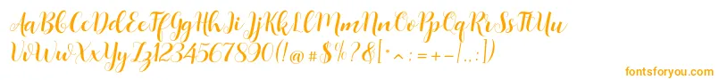 Boulevard Font – Orange Fonts on White Background