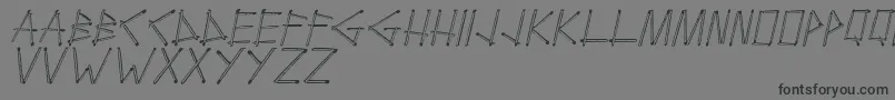 Boutefeu Italic Font – Black Fonts on Gray Background