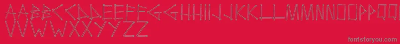 Boutefeu Regular Font – Gray Fonts on Red Background