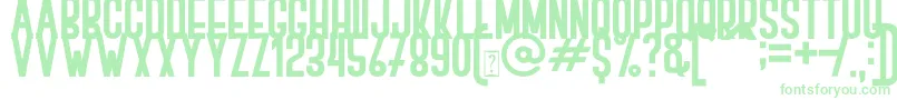 BOVEN 1 Font – Green Fonts on White Background