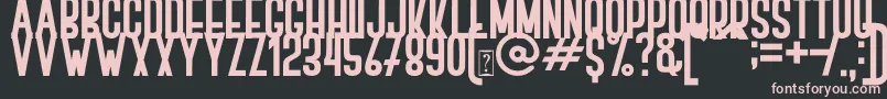 BOVEN 1 Font – Pink Fonts on Black Background