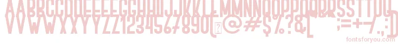 BOVEN 1 Font – Pink Fonts on White Background
