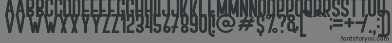 Шрифт BOVEN 2 – чёрные шрифты на сером фоне