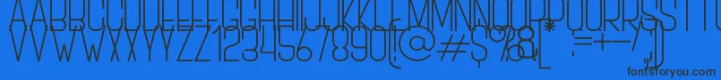 BOVEN 3 Font – Black Fonts on Blue Background