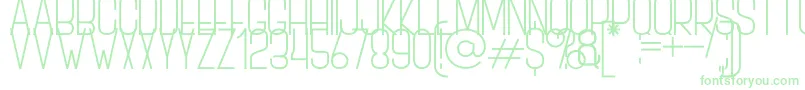 BOVEN 3 Font – Green Fonts on White Background