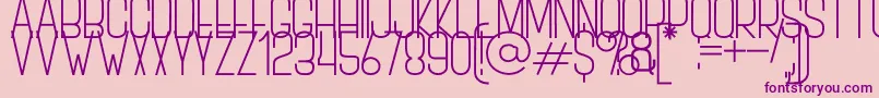 BOVEN 3 Font – Purple Fonts on Pink Background