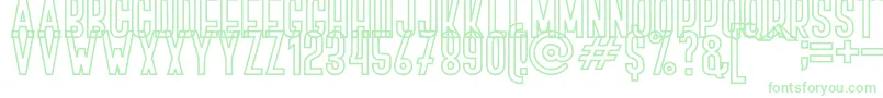 BOVEN 4 Font – Green Fonts