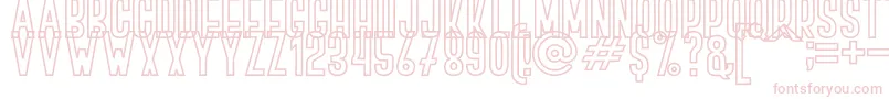 BOVEN 4 Font – Pink Fonts on White Background