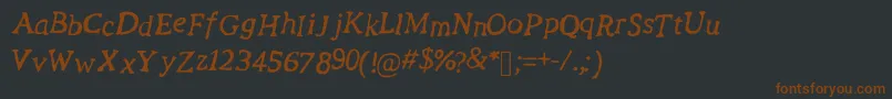 More about RevolutionScript Font RevolutionScript Font – Brown Fonts on Black Background