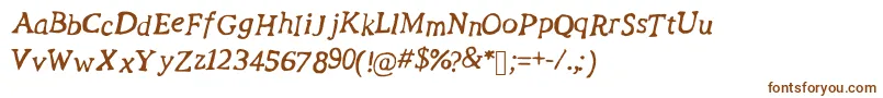 RevolutionScript Font – Brown Fonts on White Background