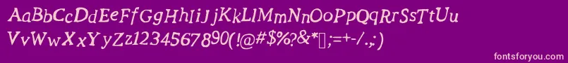 fuente RevolutionScript – Fuentes Rosadas Sobre Fondo Morado