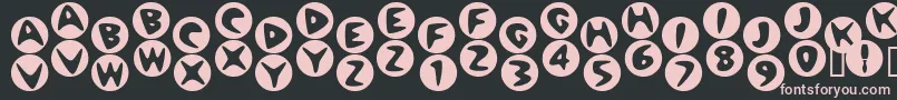 BOWLOR   Font – Pink Fonts on Black Background