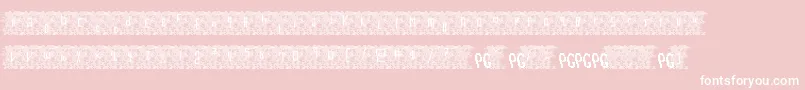 Bowser Rampages Again Font – White Fonts on Pink Background