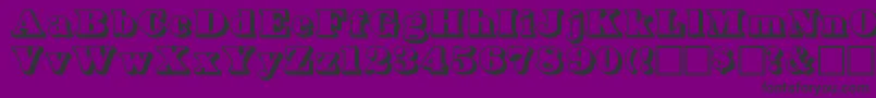 BOWSHADW Font – Black Fonts on Purple Background