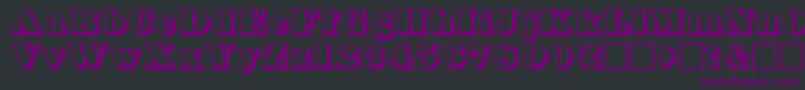 BOWSHADW Font – Purple Fonts on Black Background