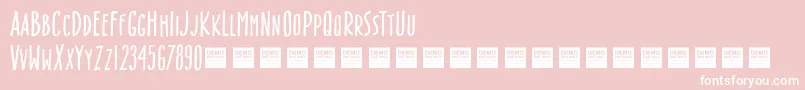 Box Office   Demo Font – White Fonts on Pink Background