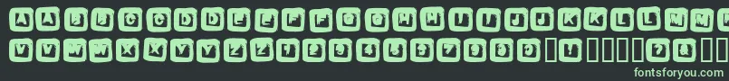 Police BOX – polices vertes sur fond noir