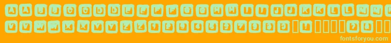 Подробнее о шрифте BOX Шрифт BOX – зелёные шрифты на оранжевом фоне
