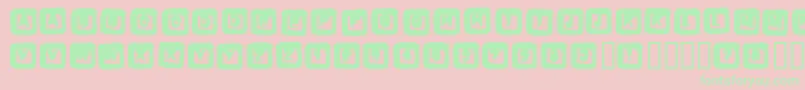 BOX Font – Green Fonts on Pink Background