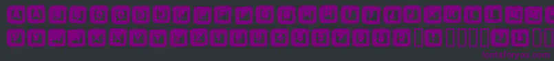 BOX-fontti – violetit fontit mustalla taustalla