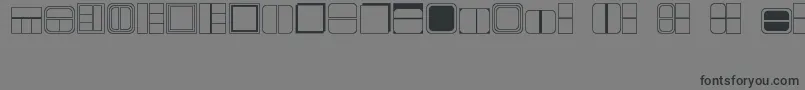 fuente BOXES – Fuentes Negras Sobre Fondo Gris