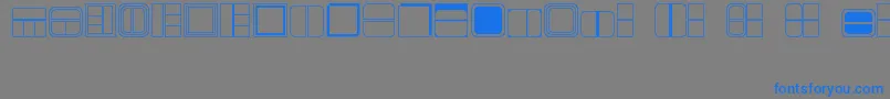 fuente BOXES – Fuentes Azules Sobre Fondo Gris