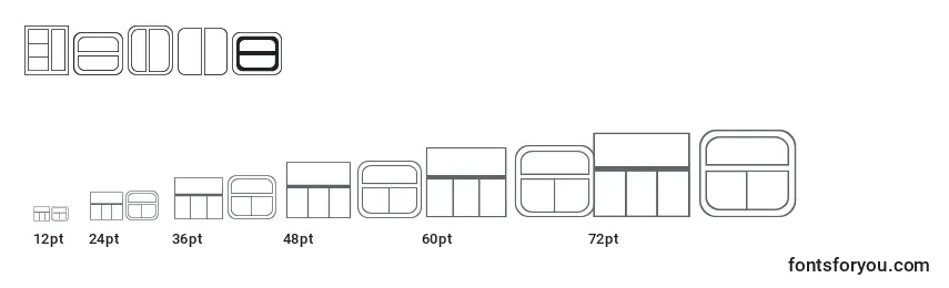 Размеры шрифта BOXES (121977)