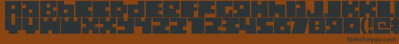 Boxtoc Font – Black Fonts on Brown Background