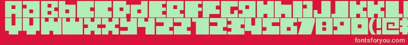 More about Boxtoc Font Boxtoc Font – Green Fonts on Red Background
