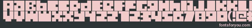 Boxtoc Font – Pink Fonts on Black Background