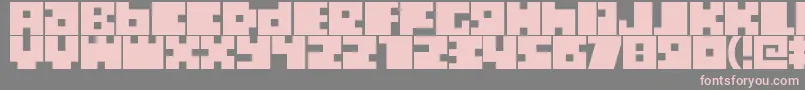 Boxtoc Font – Pink Fonts on Gray Background