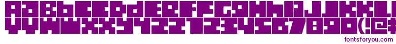Boxtoc Font – Purple Fonts on White Background