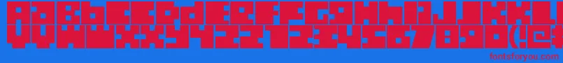 fuente Boxtoc – Fuentes Rojas Sobre Fondo Azul