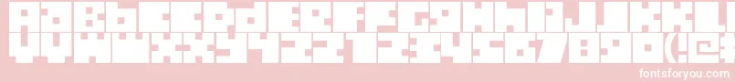 Boxtoc Font – White Fonts on Pink Background
