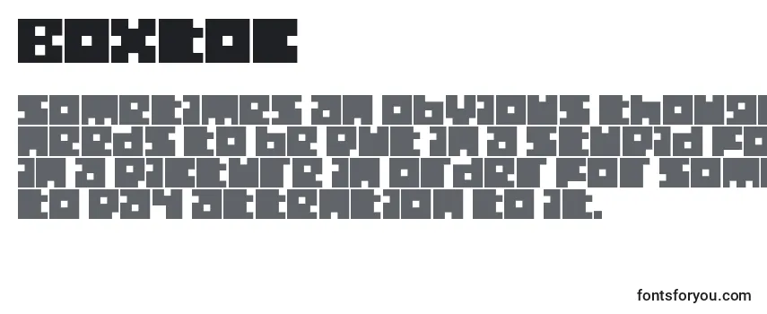 Boxtoc Font