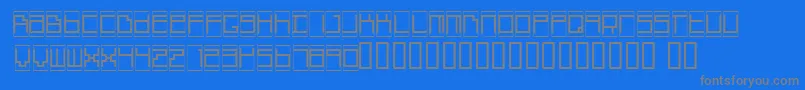Boxtop   Font – Gray Fonts on Blue Background