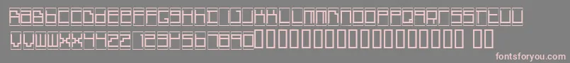 Boxtop   Font – Pink Fonts on Gray Background