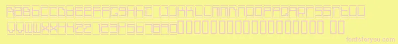 Boxtop   Font – Pink Fonts on Yellow Background