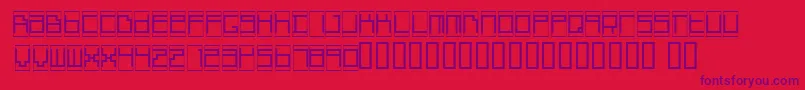 Boxtop   Font – Purple Fonts on Red Background