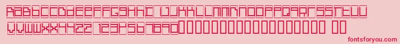 Boxtop   Font – Red Fonts on Pink Background