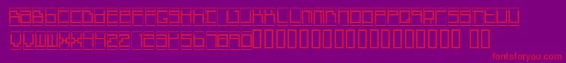 Boxtop   Font – Red Fonts on Purple Background