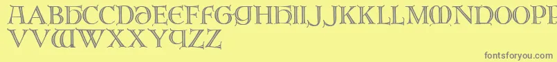 フォントbr       – 黄色の背景に灰色の文字