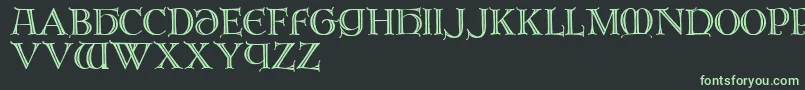 フォントbr       – 黒い背景に緑の文字