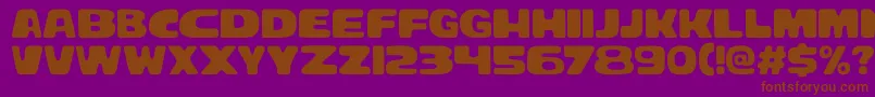 Bracheos Font – Brown Fonts on Purple Background